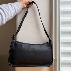 Vintage Coach Audrey Zip Black Shoulder Bag 9071 Rare